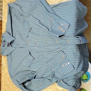 Panhandle Slim western dress shirt pearl snap Men's 18 1/2 - 37